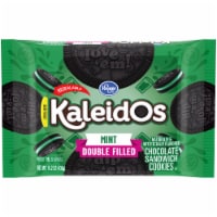 Kroger® Kaleidos Mint Double Filled Chocolate Sandwich Cookies Perspective: Main