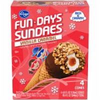 Kroger® Fun Days Sundaes™ Vanilla Caramel Cones Perspective: Main