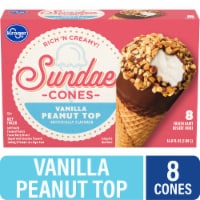 Kroger® Fun Days Sundaes™ Vanilla Peanut Frozen Dairy Dessert Cones