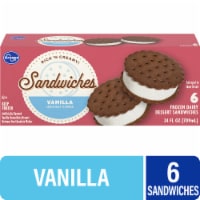 Kroger® Big Wheels Vividly Vanilla Ice Cream Sandwiches