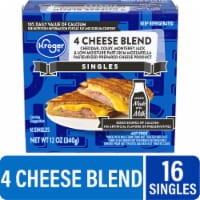 Kroger® Singles 4 Cheese Blend Sliced Cheese Perspective: Main