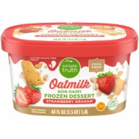 Simple Truth™ Non-Dairy Strawberry Graham Oatmilk Frozen Dessert Perspective: Main