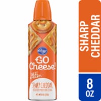 Kroger® Go Cheese! Sharp Cheddar Spray Cheese Perspective: Main
