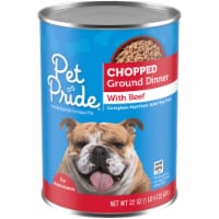 Pet Pride Chopped Ground Dinner with Beef Wet Dog Food