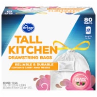 Kroger® Clean Linen Scent Tall Kitchen 13 Gallon Elastic Drawstring Trash  Bags, 34 ct - Baker's