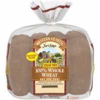 Western Hearth® Sugar Free 100% Whole Wheat Extra Large Hot Dog Buns Perspective: Main