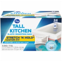 Kroger® Clean Linen Scent Tall Kitchen 13 Gallon Elastic Drawstring Trash Bags