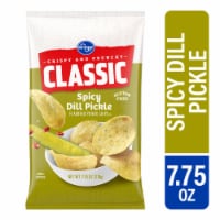 Kroger® Spicy Dill Pickle Potato Chips Perspective: Main