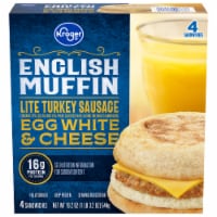 Kroger® Lite Turkey Sausage Egg White & Cheese English Muffin