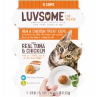Luvsome® Fish & Chicken Wet Cat Treat Cups