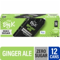 Big K® Ginger Ale Zero Sugar Caffeine Free Soda Cans Perspective: Main