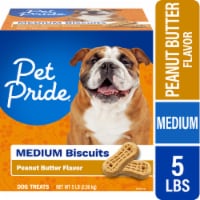 Pet Pride® Medium Biscuits Dog Treats Peanut Butter Flavor Perspective: Main