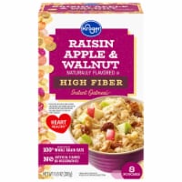 Kroger® Raisin, Apple & Walnut High Fiber Naturally Flavored Instant Oatmeal Pouches