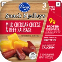 Kroger® Snack Medley's Mild Cheddar Cheese & Beef Sausage