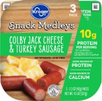 Kroger® Colby Jack Cheese & Turkey Sausage Snack Kit Perspective: Main