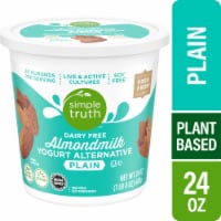 Simple Truth® Plain Dairy Free Vegan Almond Milk Yogurt Alternative Tub Perspective: Main