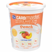 Kroger Carbmaster Peach Low Fat Yogurt Tub