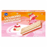 Kroger® Strawberry Cheesecake Ice Cream Snowboard Sandwiches