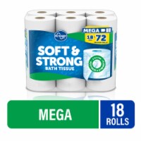 Kroger® Soft & Strong Toilet Paper Mega Roll Perspective: Main