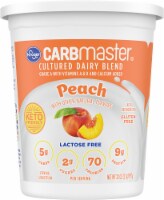 Kroger Carbmaster Peach Low Fat Yogurt Tub