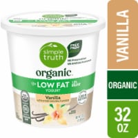 Simple Truth Organic® Vanilla Low Fat Yogurt Tub Perspective: Main