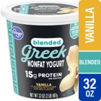 Kroger Vanilla Nonfat Greek Yogurt Tub