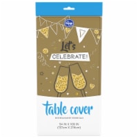 Kroger® Gold Foil Table Cover Perspective: Main