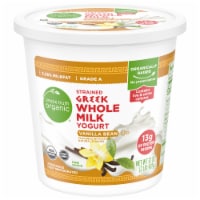 Simple Truth Organic Vanilla Whole Milk Greek Yogurt Tub