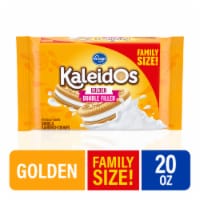 Kroger® Kaleidos Golden Double Filled Vanilla Cream Sandwich Cookies Family Size Perspective: Main