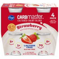 Kroger Carbmaster Strawberry Low Fat Yogurt Cups Perspective: Main