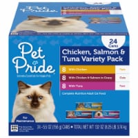 Pet Pride® Chicken Salmon & Tuna Variety Pack Wet Cat Food