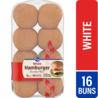 Kroger® White Hamburger Buns Perspective: Main