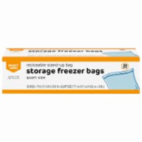 Smart Way™ Reclosable Quart Storage Freezer Bags