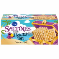 Kroger® Saltines Unsalted Tops Crackers Perspective: Main