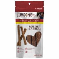 Luvsome® 6" Beef Bully Quick Chews Dog Treats
