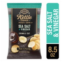 Private Selection® Sea Salt & Vinegar Crinkle Cut Kettle Chips Perspective: Main