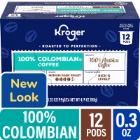 Kroger® 100% Colombian Medium Dark Roast Coffee Pods, 12 ct