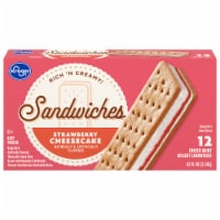 Kroger® Strawberry Cheesecake Ice Cream Snowboard Sandwiches