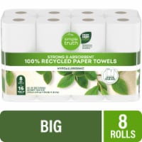 Simple Truth 100& Recycled Strong & Absorbent Paper Towels - 8 Rolls