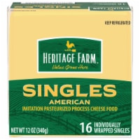 Heritage Farms American Sliced Cheese Perspective: Main