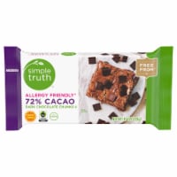 Simple Truth® Allergy Friendlyˆ 72% Cacao Dark Chocolate Chunks Perspective: Main