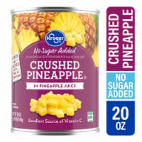 Kroger® Canned Crushed Pineapple No Sugar Added in Pineapple Juice Perspective: Main