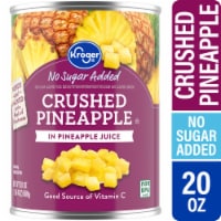 Kroger® No Sugar Addedˆ Crushed Pineapple in Pineapple Juice Perspective: Main
