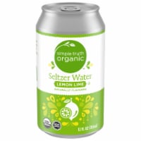 Simple Truth Organic™ Lemon Lime Seltzer Water Can Perspective: Main