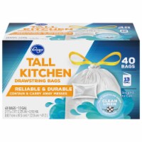Kroger Tall Kitchen Clean Fresh Odor Protector Wastebags