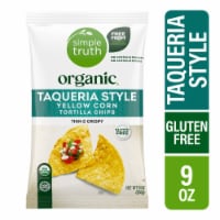 Simple Truth Organic® Taqueria Style Yellow Corn Tortilla Chips Perspective: Main