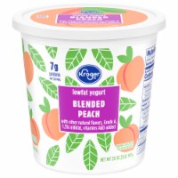 Kroger Peach Low Fat Greek Yogurt Tub