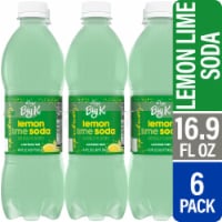Big K Lemon Lime Caffeine Free Soda Bottles Perspective: Main