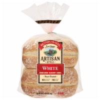 Western Hearth® Artisan Style White Hamburger Buns Perspective: Main