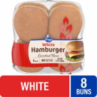 Kroger® White Hamburger Buns Perspective: Main